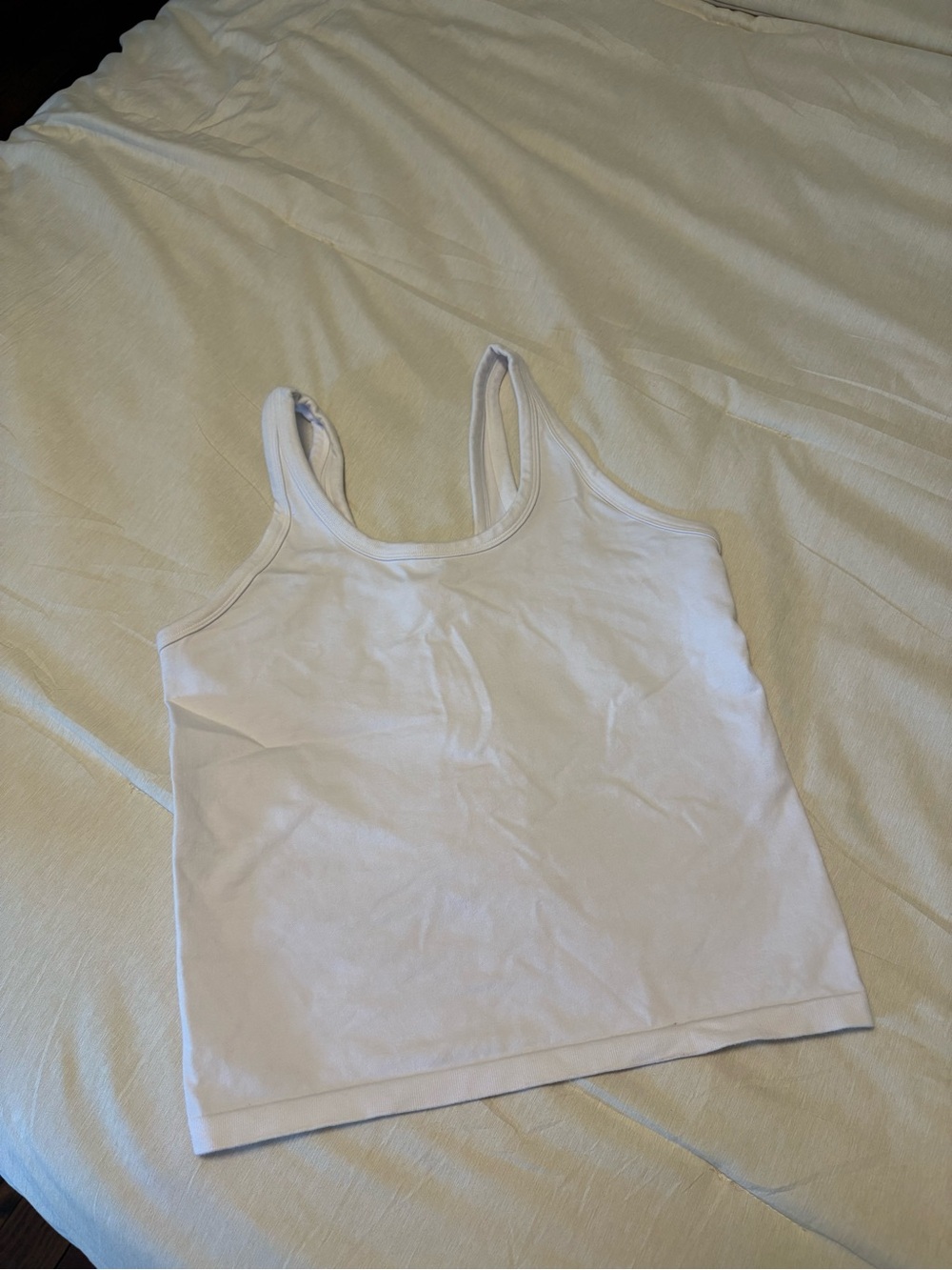ALO Yoga White Racerback Tank Top